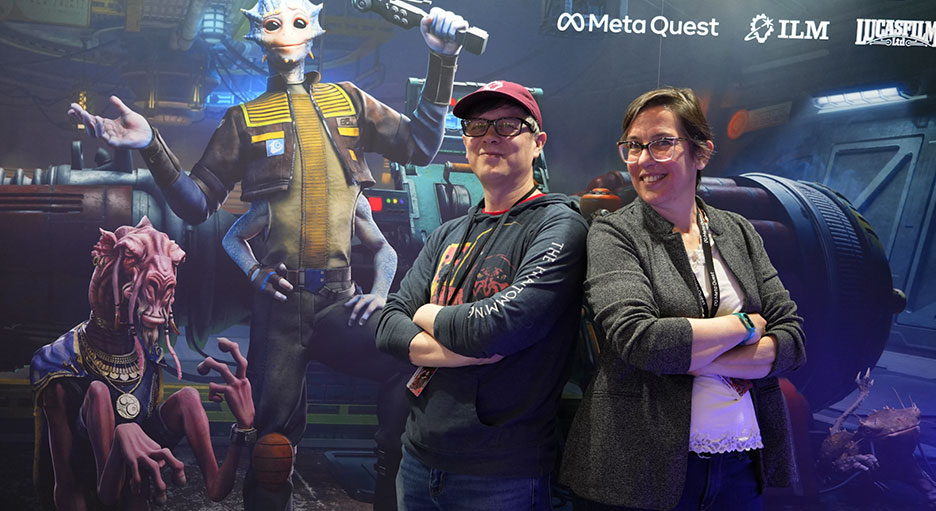 Jose Perez III and Alyssa Finley at Star Wars Celebration Japan 2025.